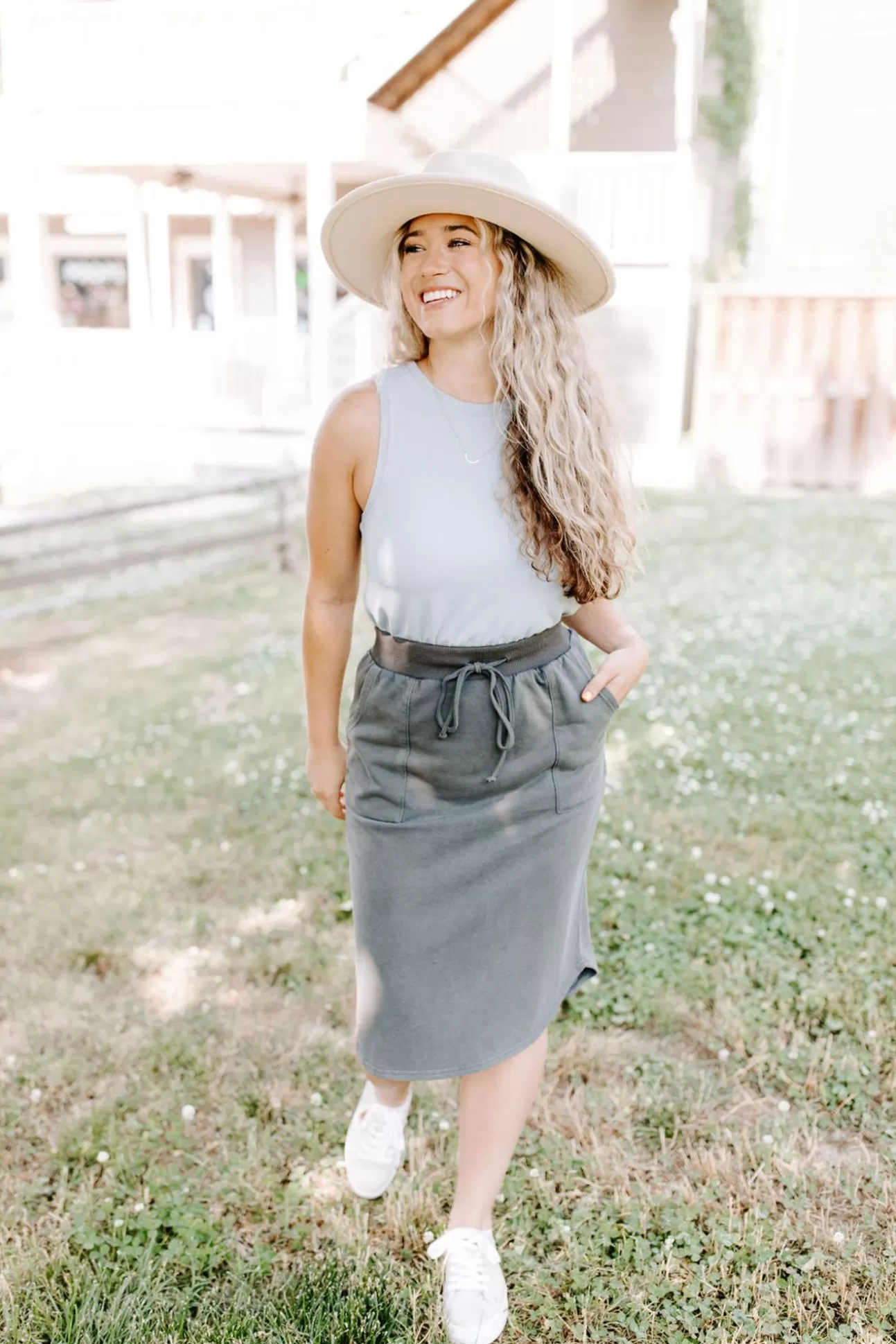 Alisha Drawstring Skirt | August Cloth Discount