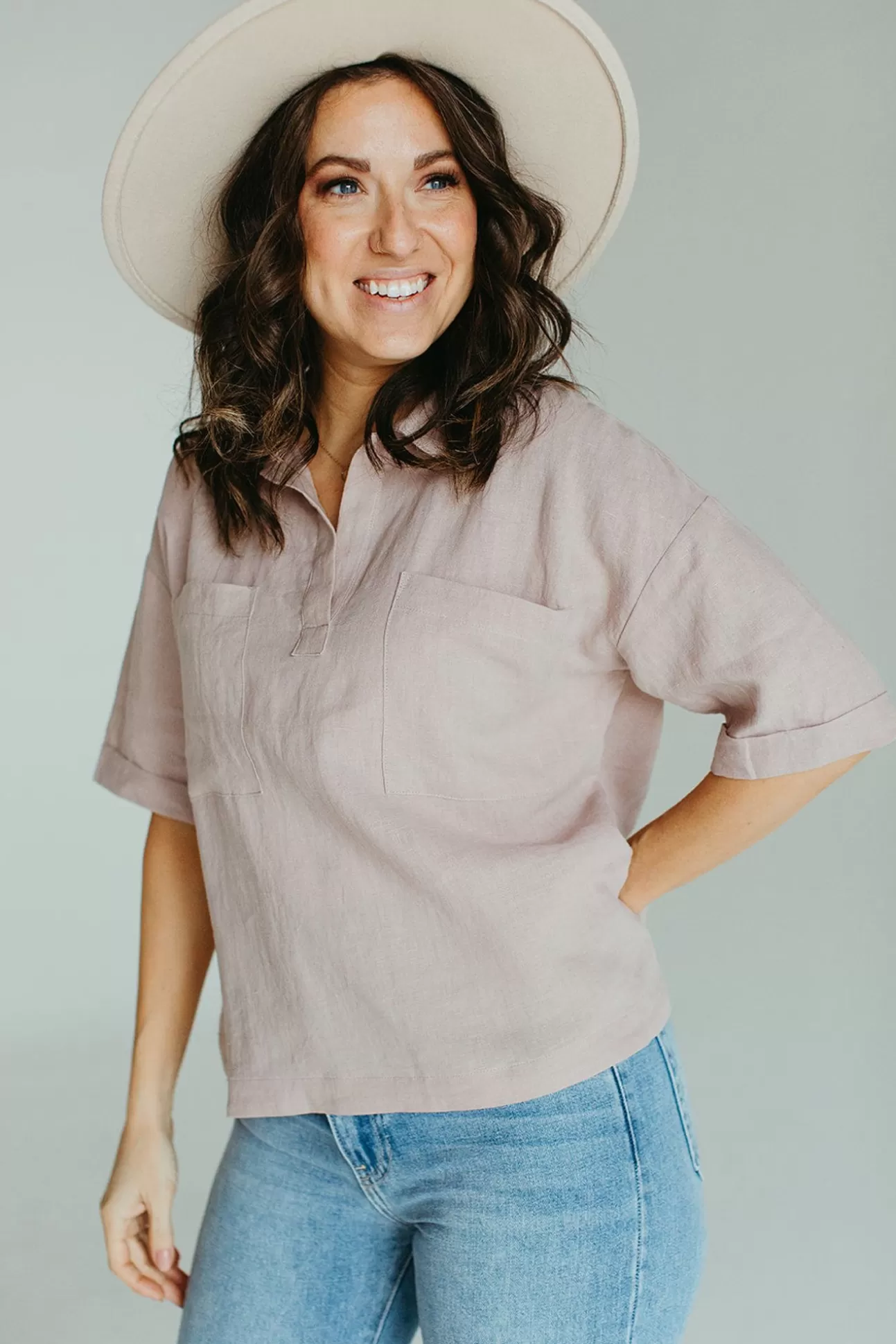 Annabelle Linen Top | August Cloth Discount