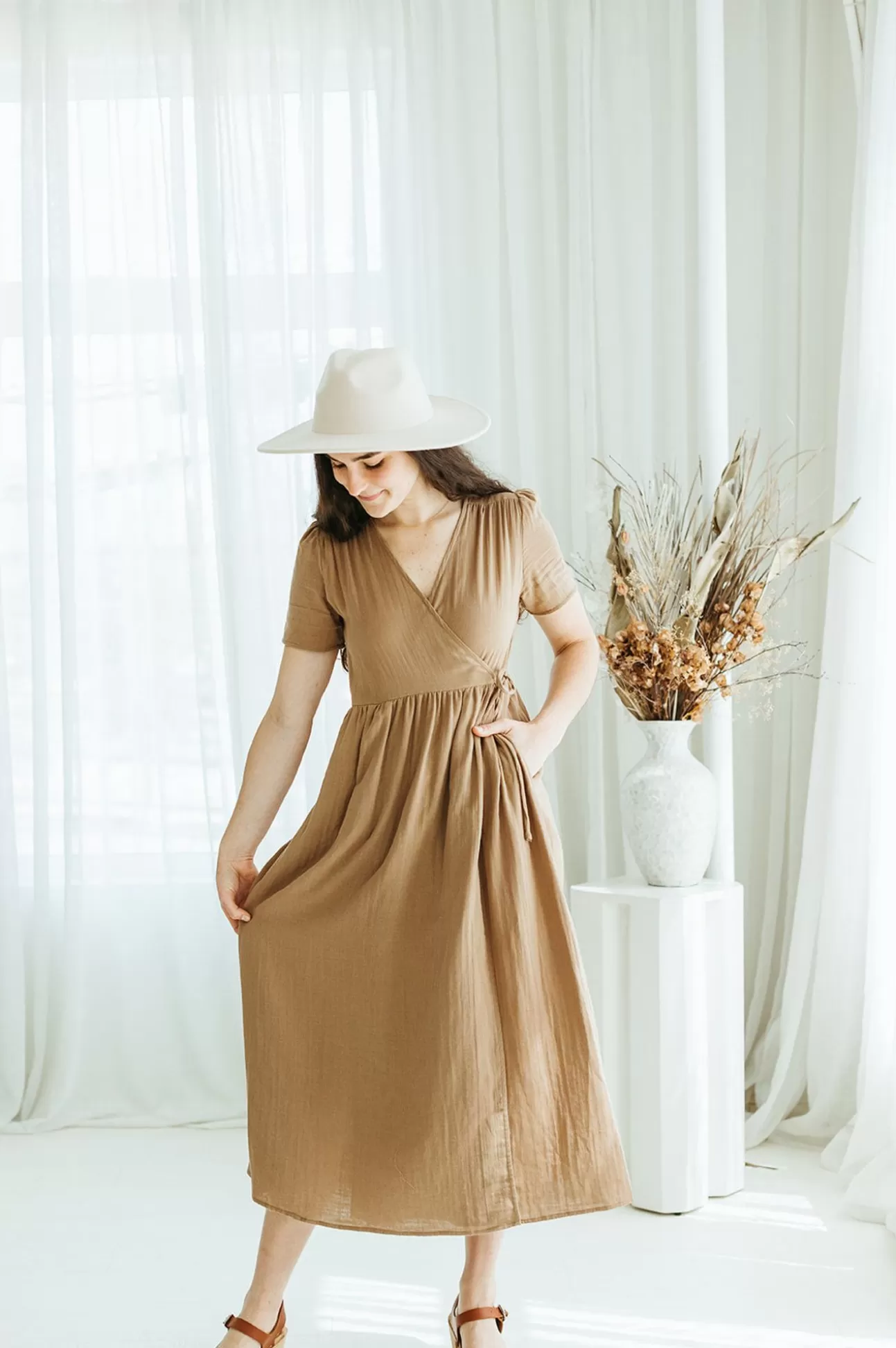 Cadie Wrap Dress | August Cloth Best Sale