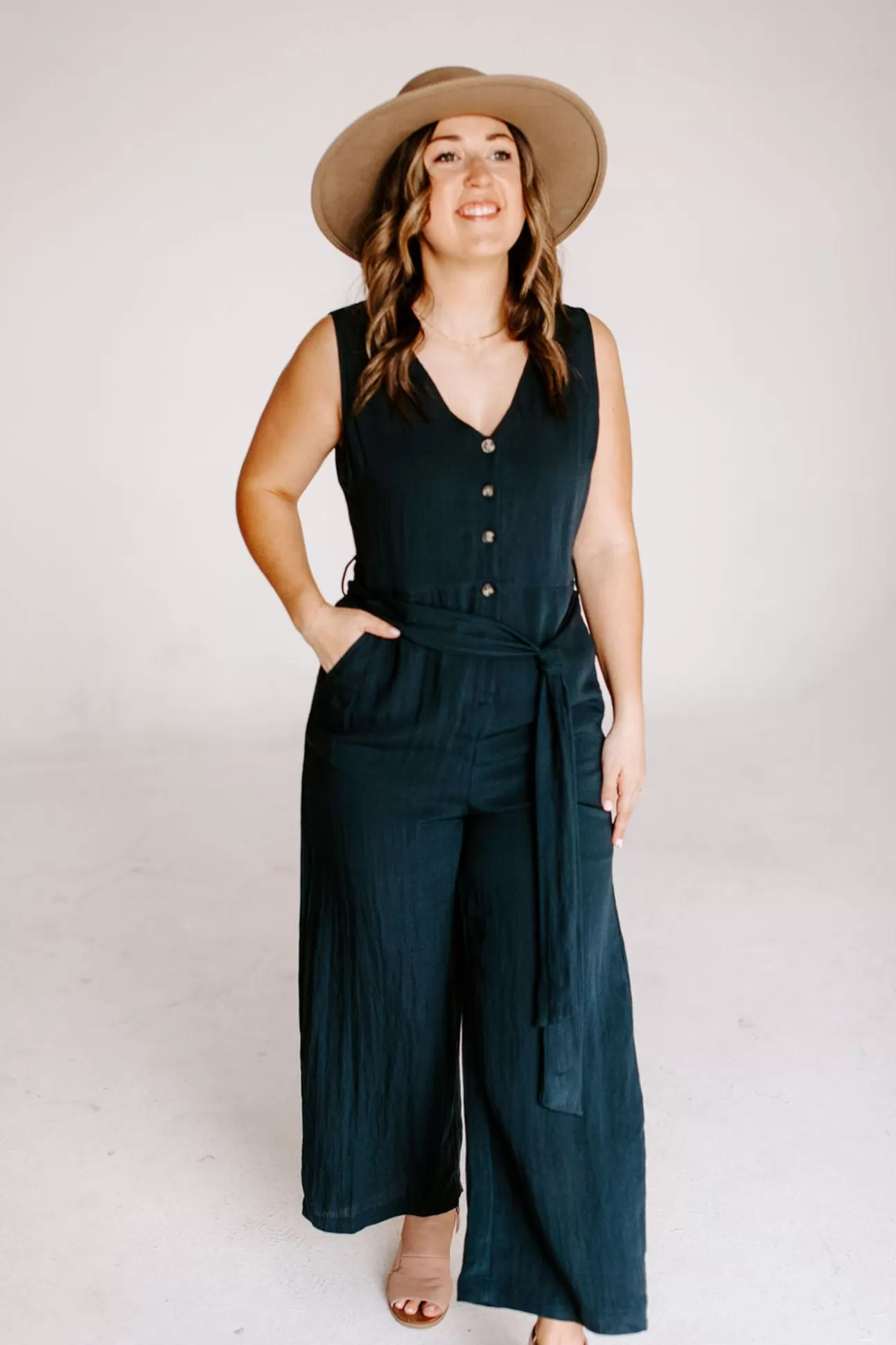 Callum Button Jumpsuit | August Cloth Best Sale