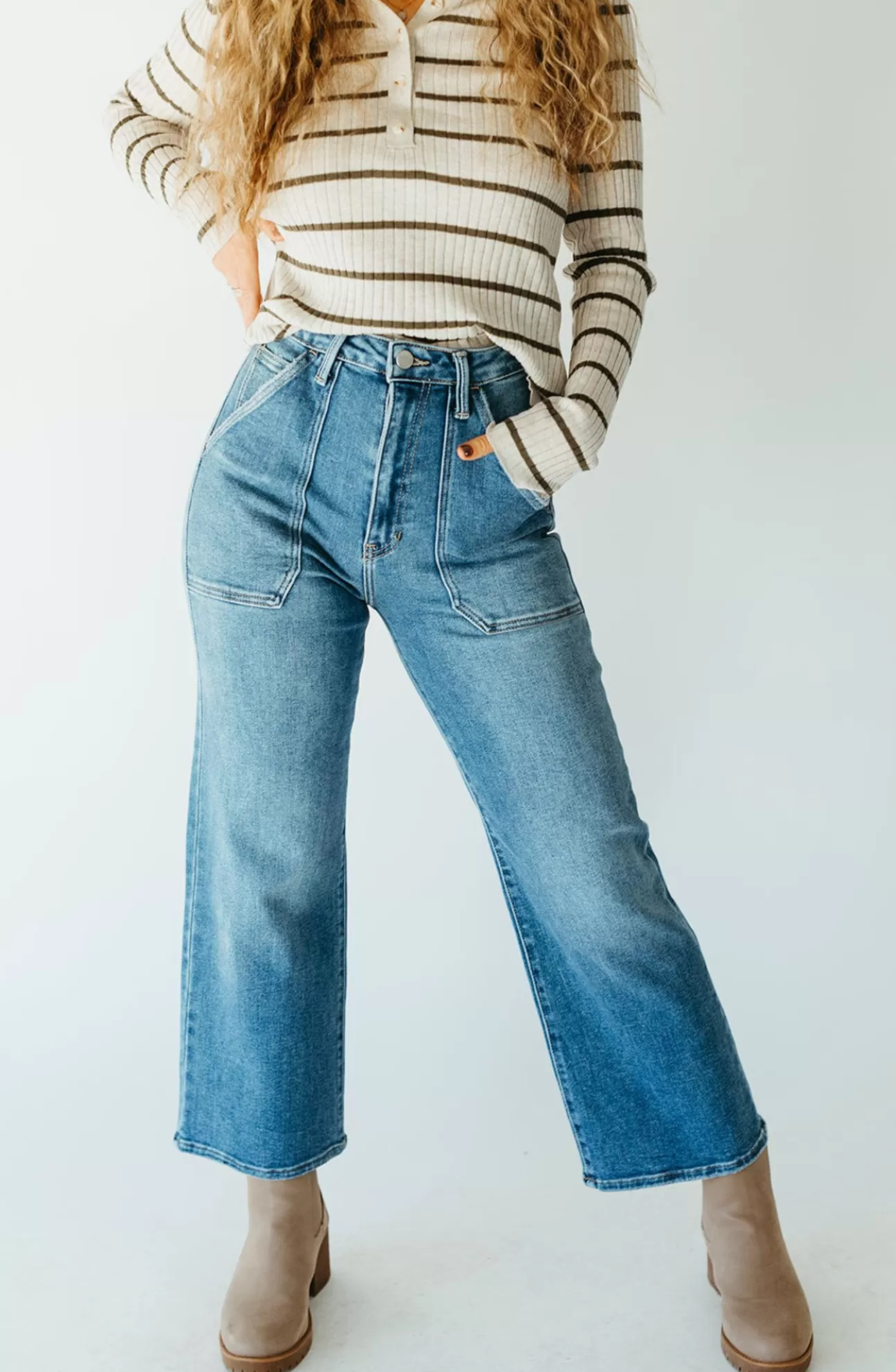 Dutton Wide Leg Jeans | August Cloth Cheap