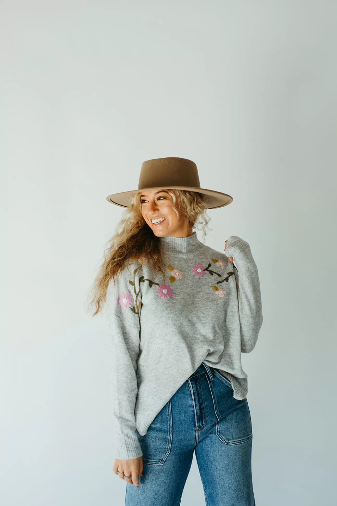 Hannah Embroidered Sweater | August Cloth Sale