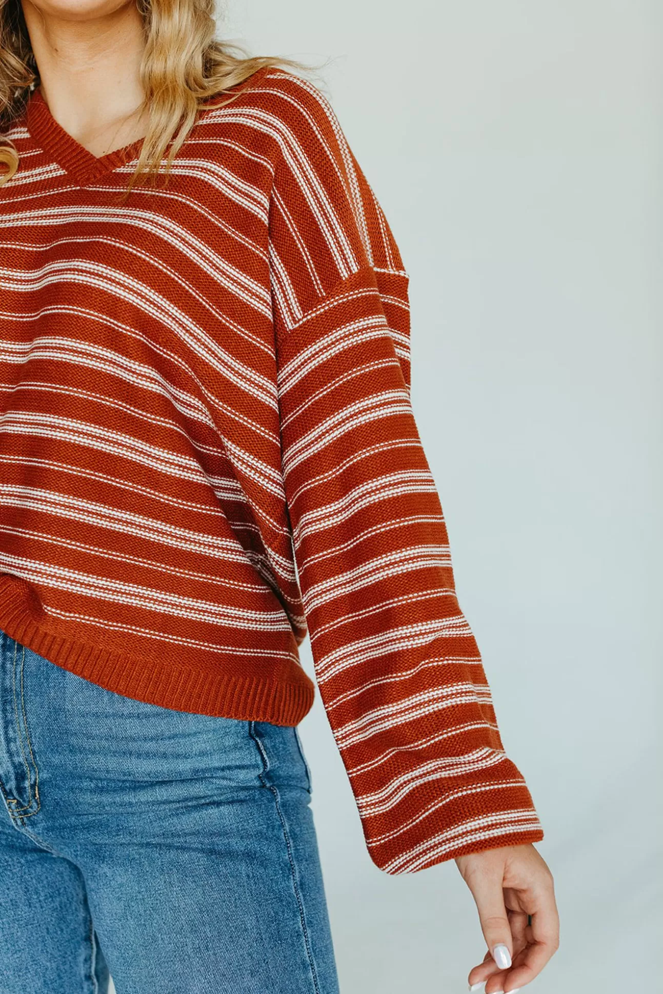 Nicolette Striped Sweater | August Cloth Hot