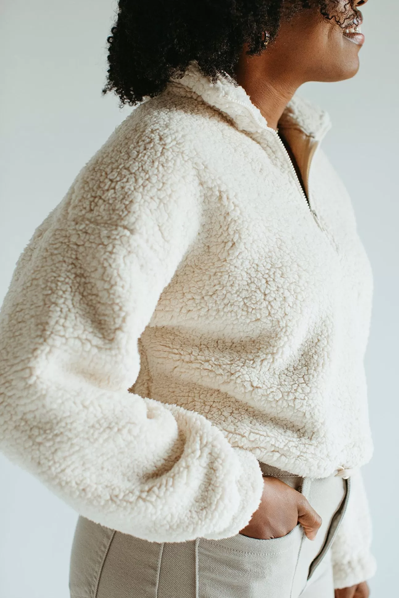 Sybil Sherpa Pullover | August Cloth Online